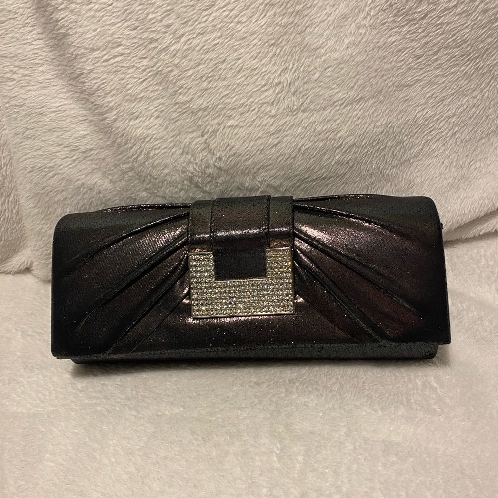 LULU TOWNSEND Metallic Evening Clutch / Shoulder Bag.